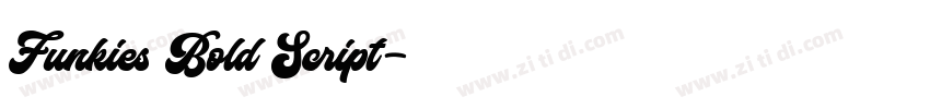 Funkies Bold Script字体转换 Funkies Bold Script字体转换